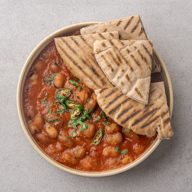 Foul Medames With Mini pita